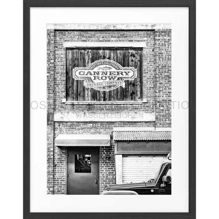 Poster Kalifornien ’Cannery Row’ Monterey K07 - Schwarz