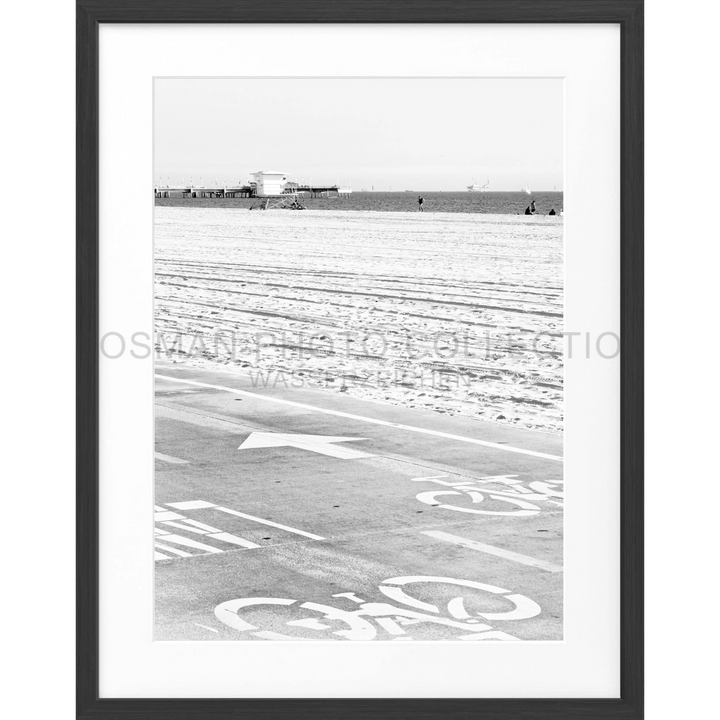 Poster Kalifornien ’Huntington Beach’ K139 - Schwarz