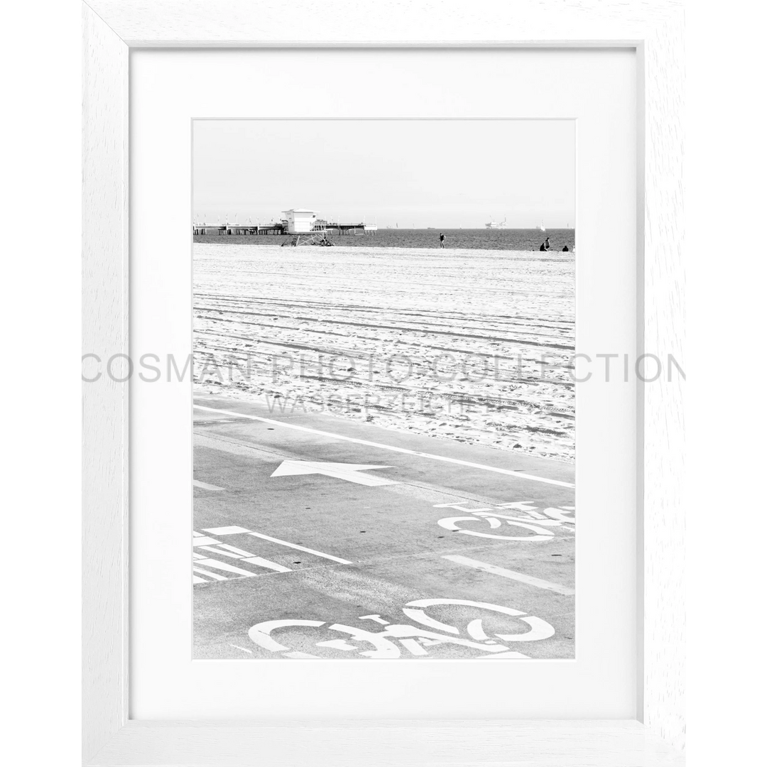 Poster Kalifornien ’Huntington Beach’ K139 - Weiss 3cm