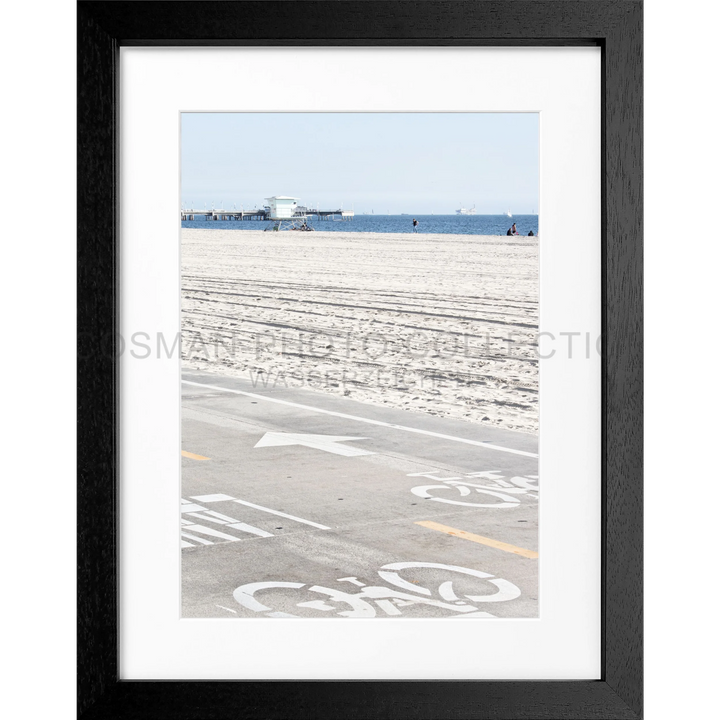 Poster Kalifornien ’Huntington Beach’ K139 - Schwarz