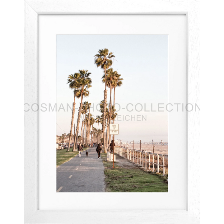 Poster Kalifornien ’Huntington Beach’ K152 - Weiss 3cm