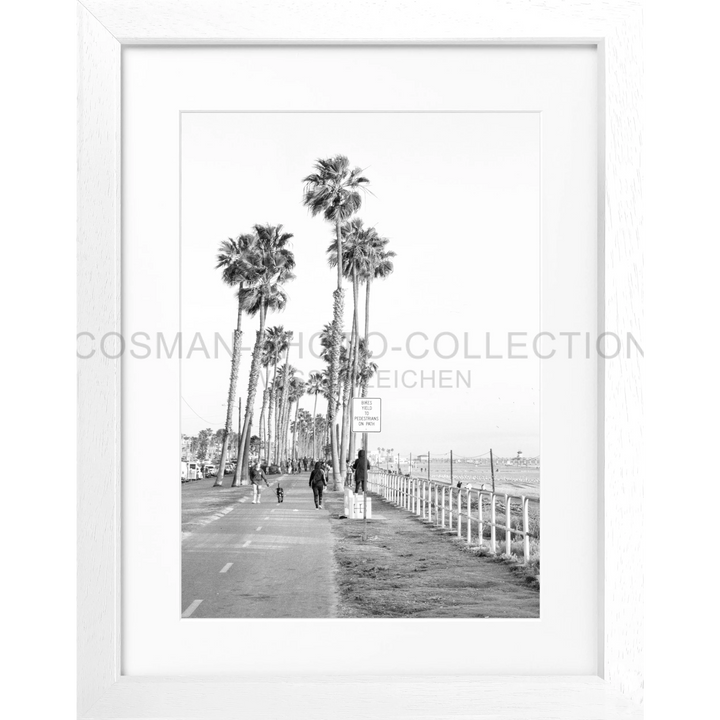 Poster Kalifornien ’Huntington Beach’ K152 - Weiss 3cm