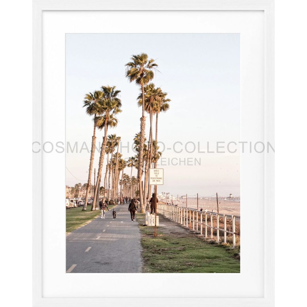 Poster Kalifornien ’Huntington Beach’ K152 - Weiss