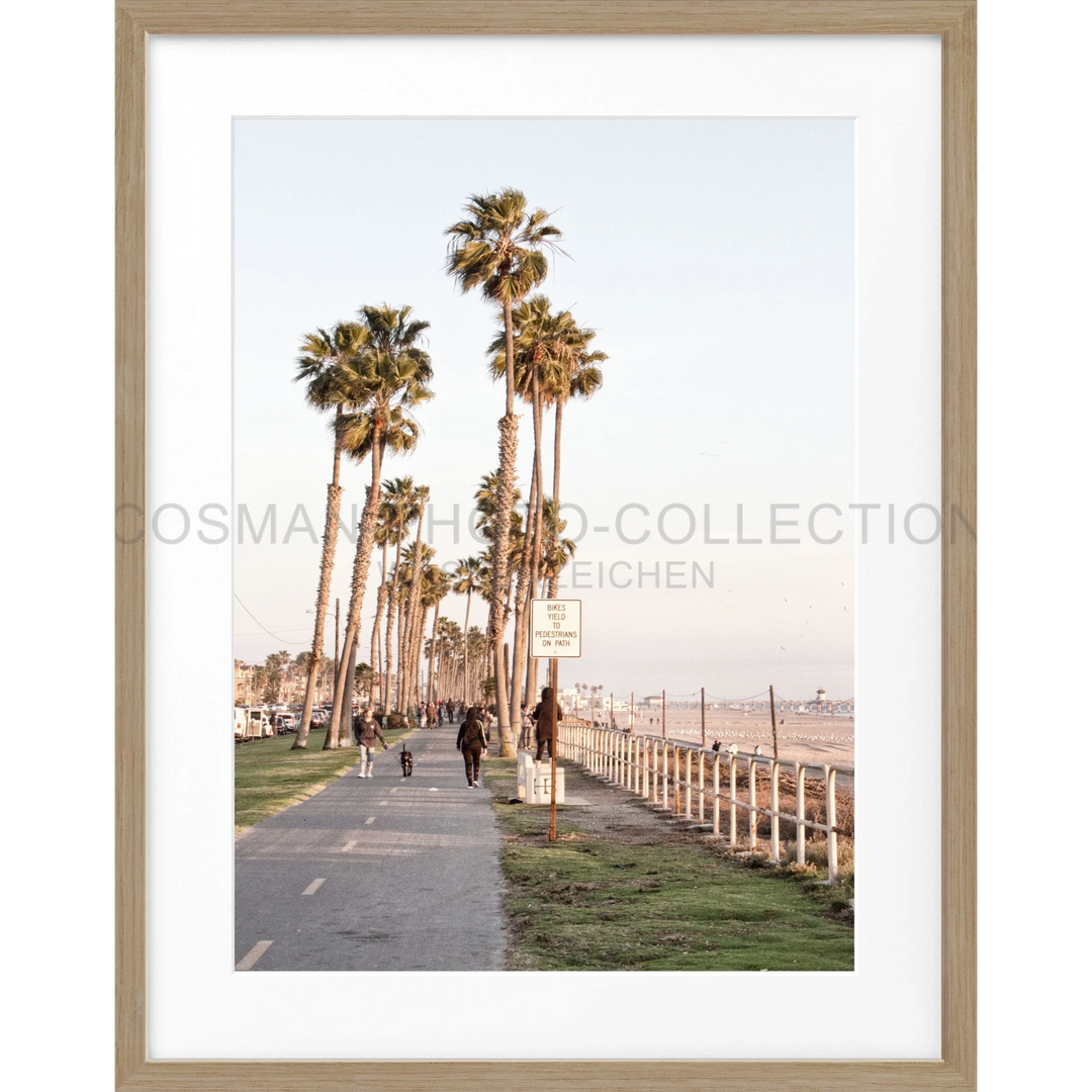 Poster Kalifornien ’Huntington Beach’ K152 - Eiche