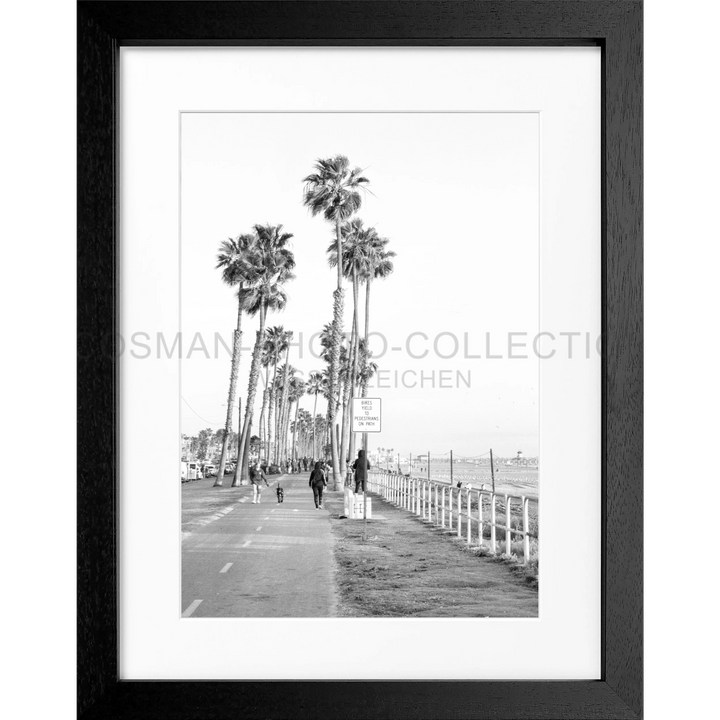 Poster Kalifornien ’Huntington Beach’ K152 - Schwarz