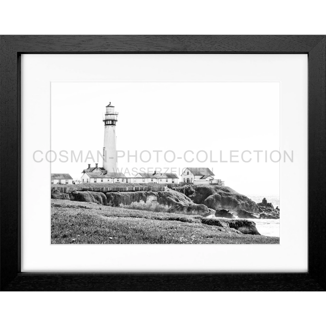 Poster Kalifornien ’Lighthouse’ L10 - Schwarz 3cm