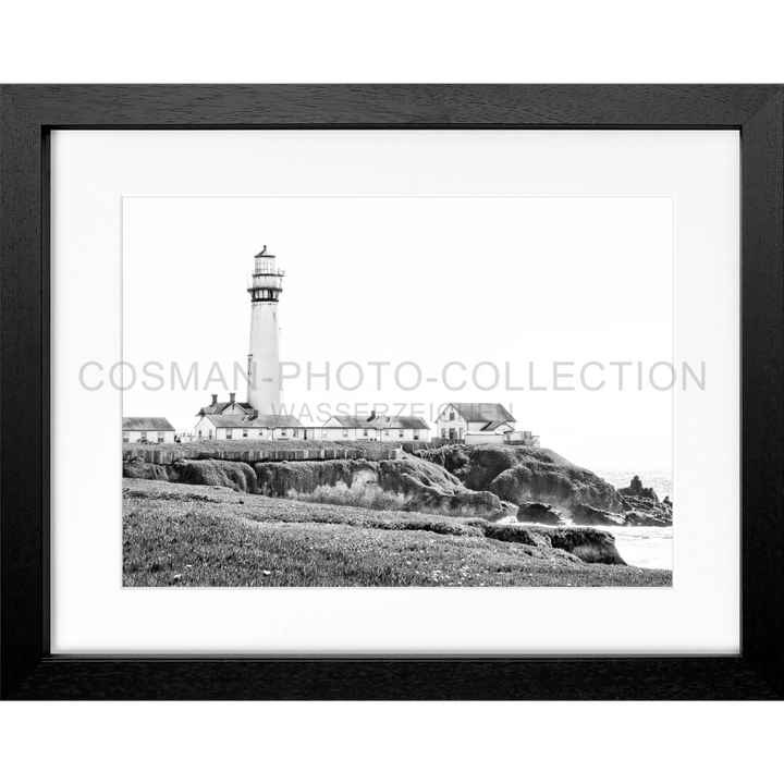 Poster Kalifornien ’Lighthouse’ L10 - Schwarz 3cm