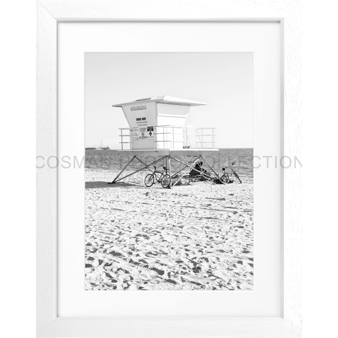 Poster Kalifornien Long Beach ’Lifeguard’ K140 - Weiss