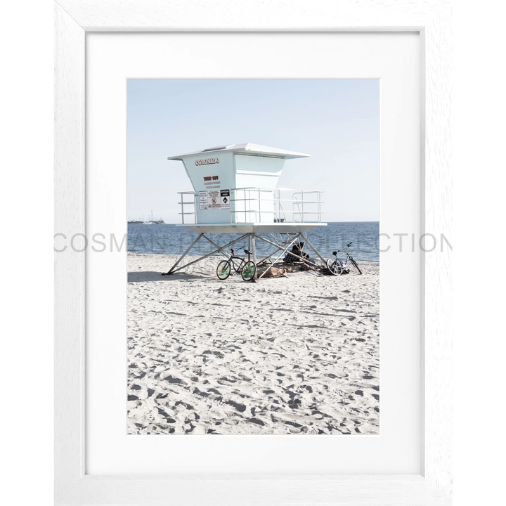 Poster Kalifornien Long Beach ’Lifeguard’ K140 - Weiss