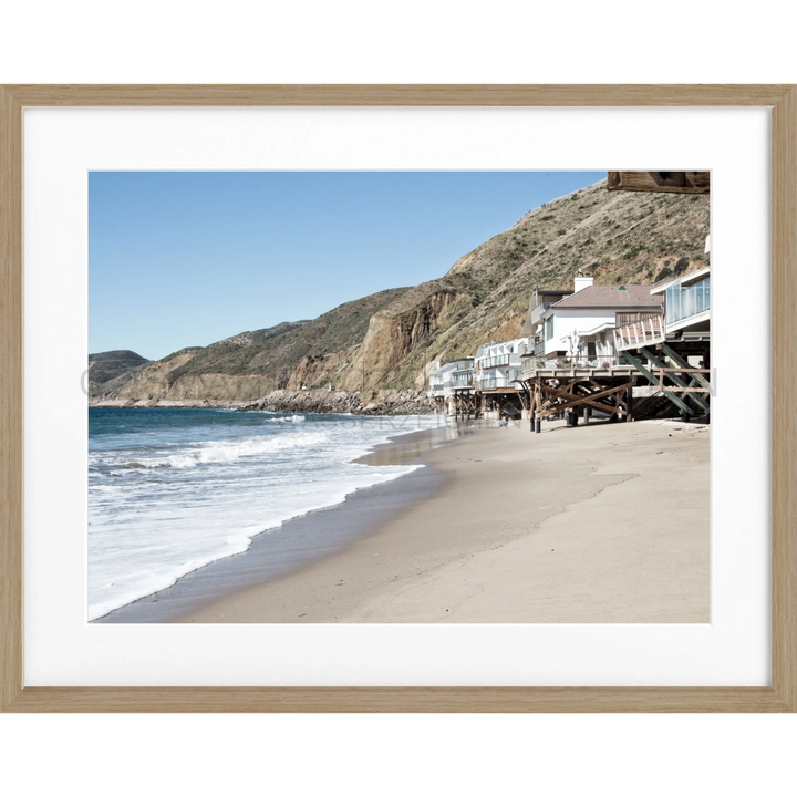 Poster Kalifornien Malibu ’Beach House’ K57 - Eiche