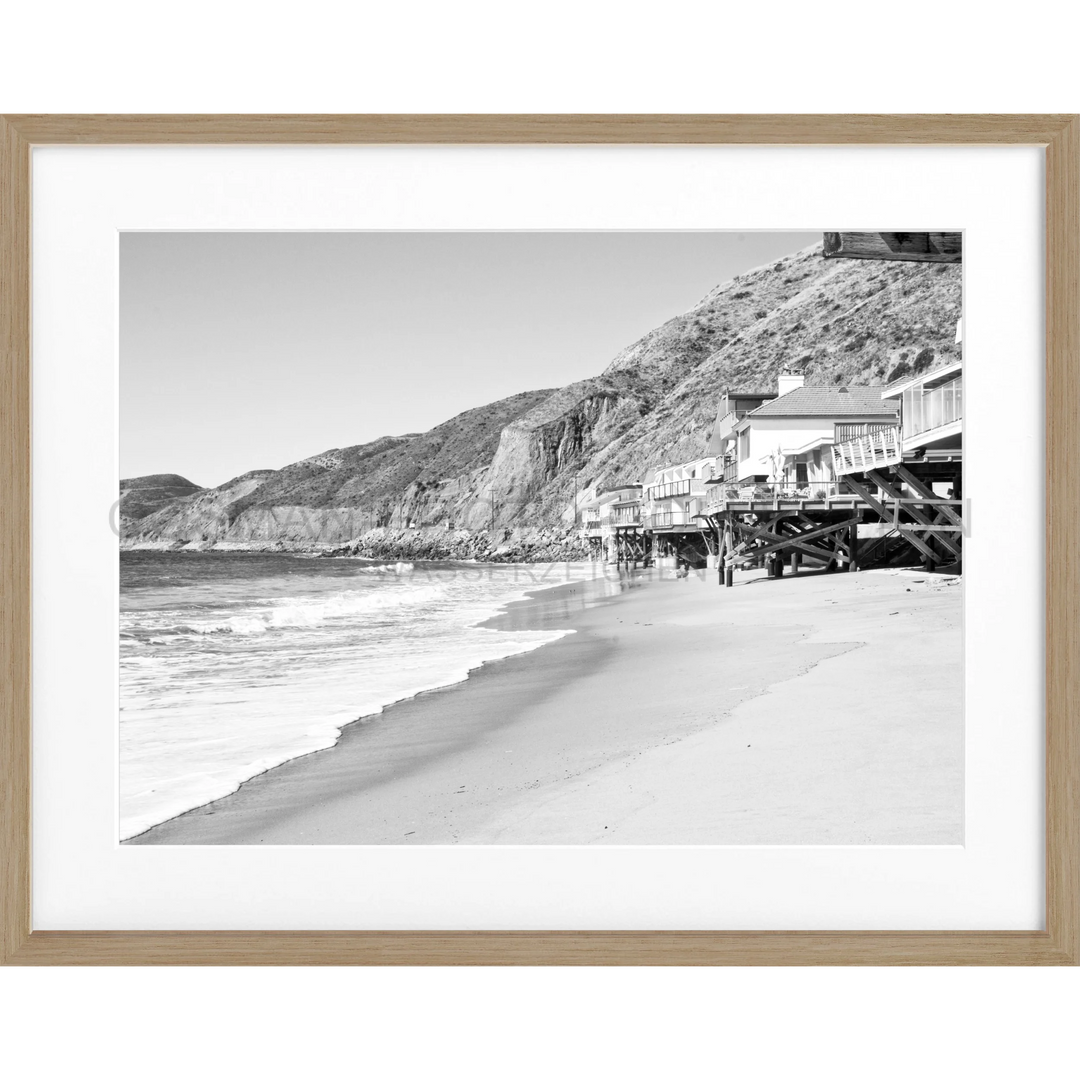 Poster Kalifornien Malibu ’Beach House’ K57 - Eiche