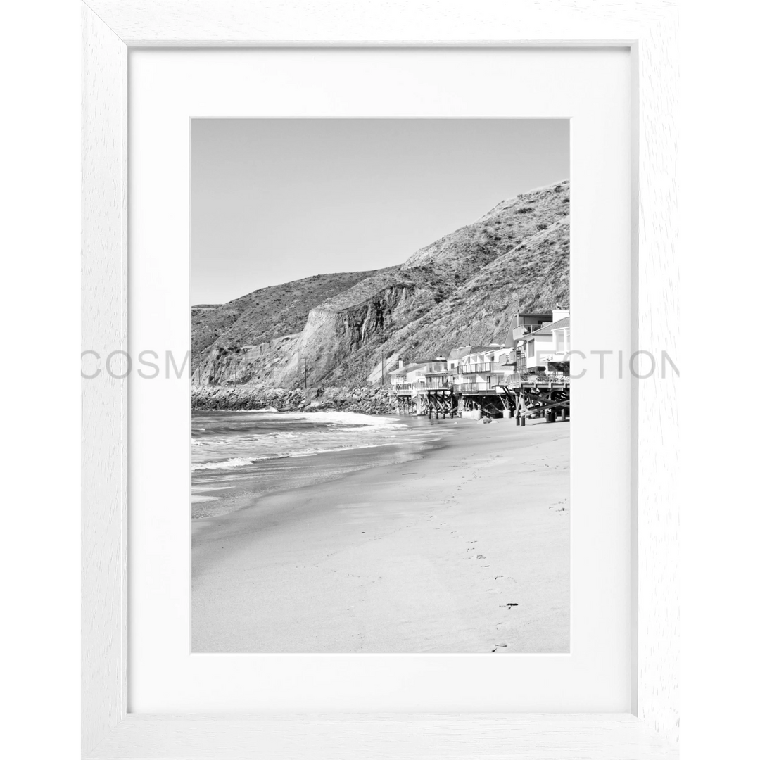 Poster Kalifornien Malibu ’Beach House’ K58 - Weiss 3cm