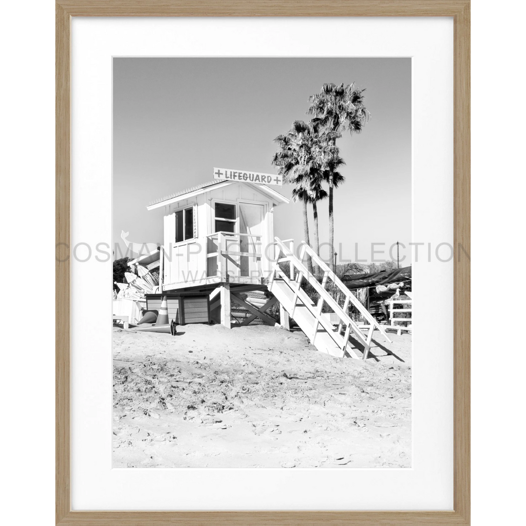 Poster Kalifornien Malibu ’Beach Lifeguard’ K73 - Eiche