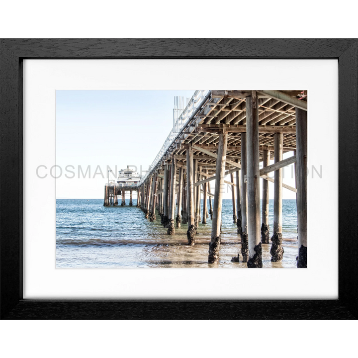 Poster Kalifornien Malibu Beach ’Pier’ K91 - Schwarz