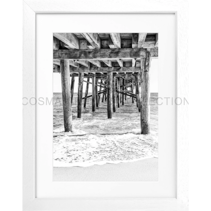 Poster Kalifornien Malibu ’Pier’ K66 - Weiss 3cm