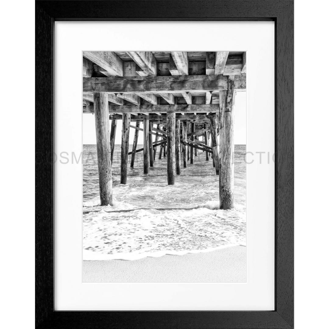 Poster Kalifornien Malibu ’Pier’ K66 - Schwarz 3cm