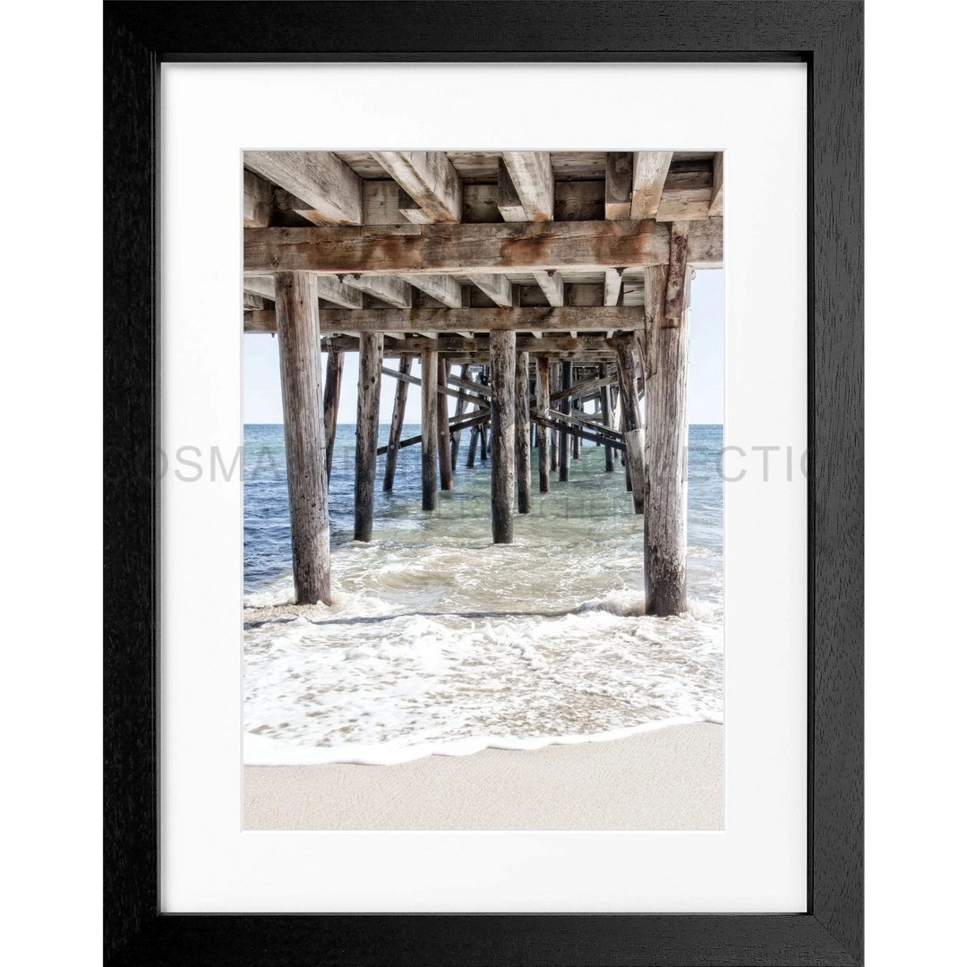 Poster Kalifornien Malibu ’Pier’ K66 - Schwarz 3cm