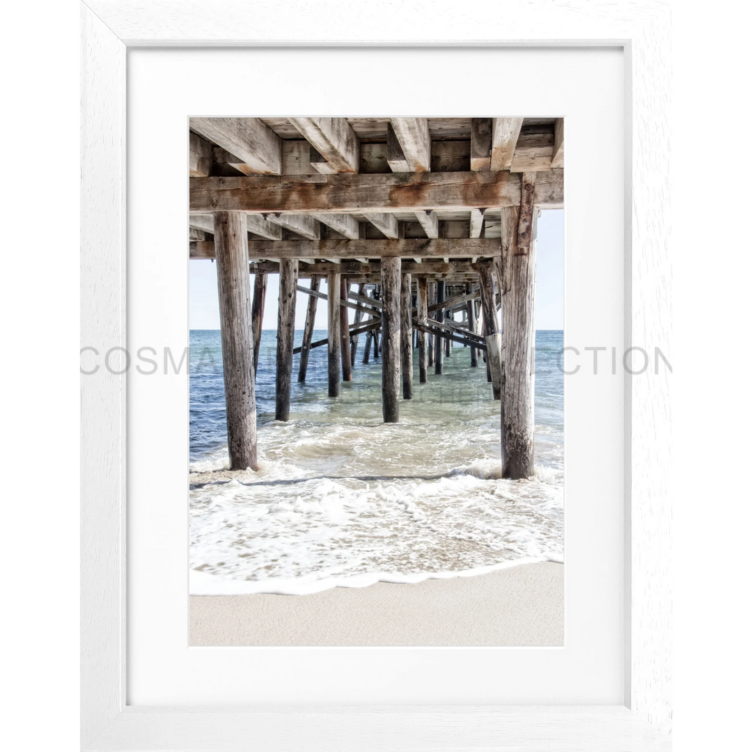 Poster Kalifornien Malibu ’Pier’ K66 - Weiss 3cm