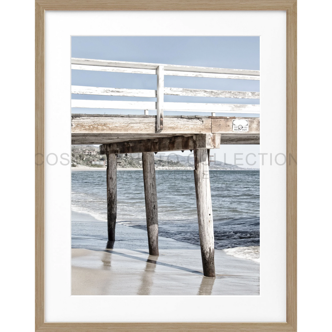 Poster Kalifornien Malibu ’Pier’ K68 - Eiche Furnier