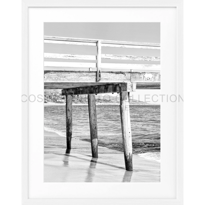 Poster Kalifornien Malibu ’Pier’ K68 - Weiss 1.5cm / S