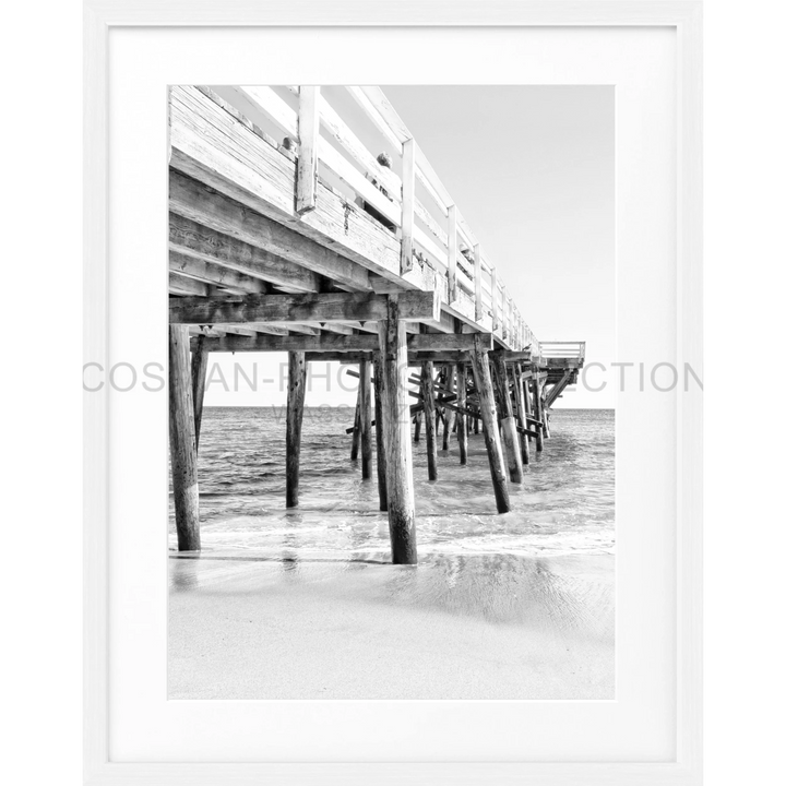 Poster Kalifornien Malibu ’Pier’ K69 - Weiss 1.5cm / S