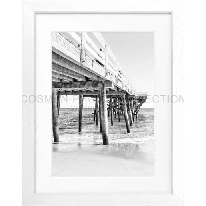 Poster Kalifornien Malibu ’Pier’ K69 - Weiss 3cm