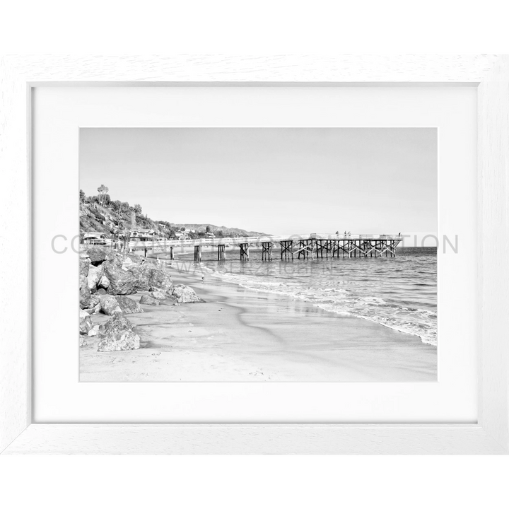 Poster Kalifornien Malibu ’Pier’ K71 - Weiss 3cm