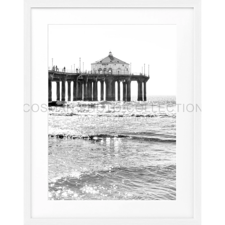 Poster Kalifornien Manhattan Beach ’Pier’ K189 - Weiss