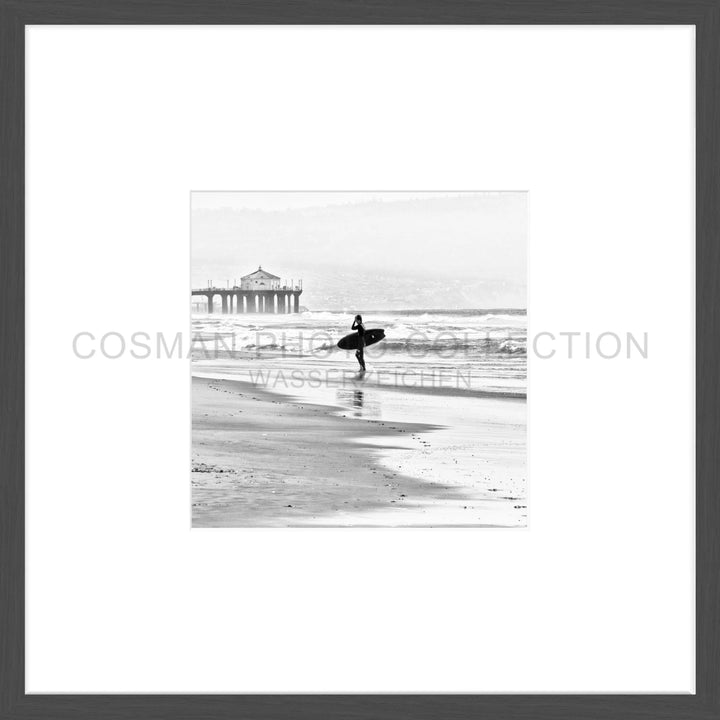 Fotodruck Kalifornien Manhattan Beach ’Surfer’ K192O