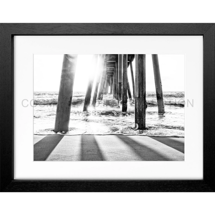 Poster Kalifornien ’Pier’ K166 - Schwarz 3cm / Motiv: