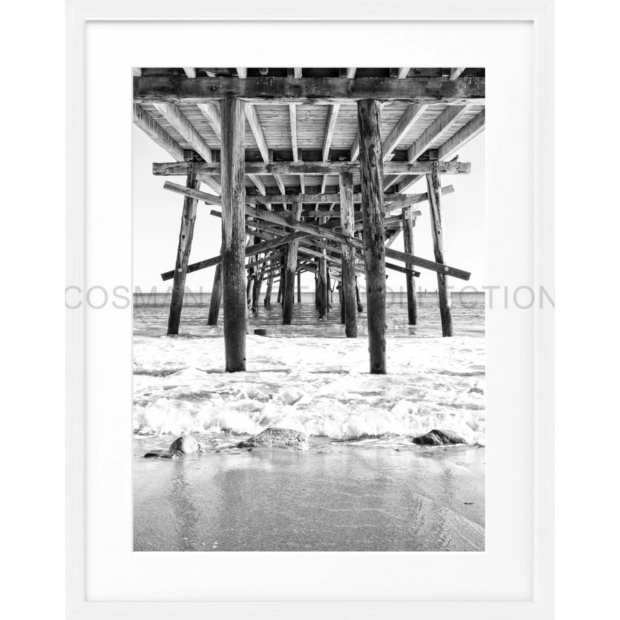 Poster Kalifornien ’Pier’ K85 - Weiss 1.5cm / S (25cm x