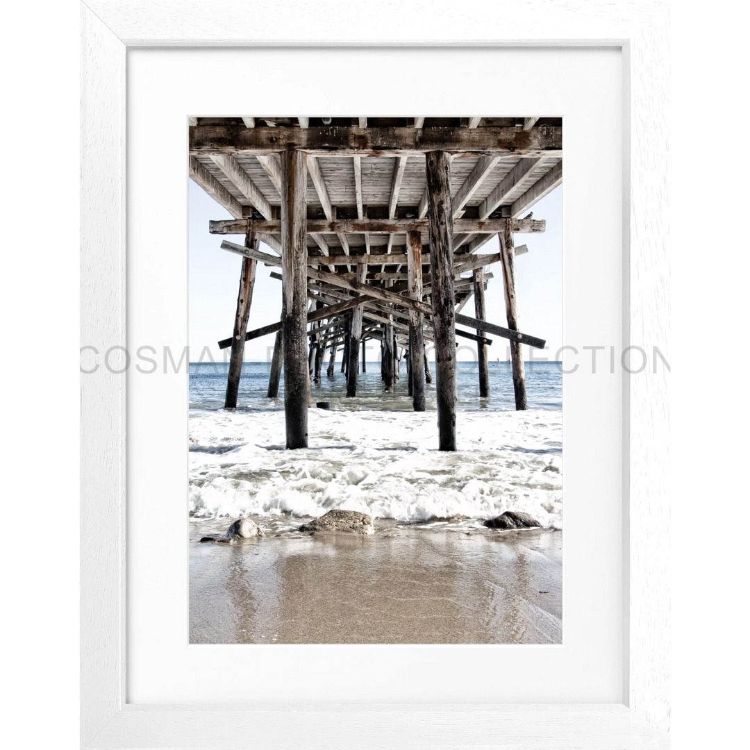 Poster Kalifornien ’Pier’ K85 - Weiss 3cm / Motiv: