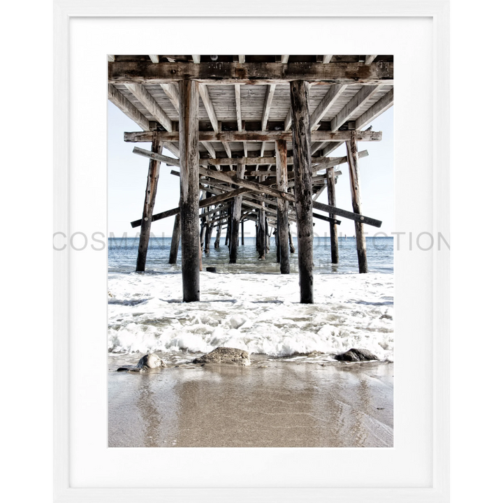 Poster Kalifornien ’Pier’ K85 - Weiss 1.5cm / S (25cm x