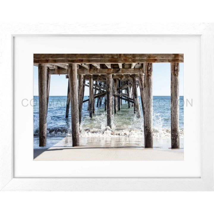 Poster Kalifornien ’Pier’ K85B - Weiss 3cm / Motiv: