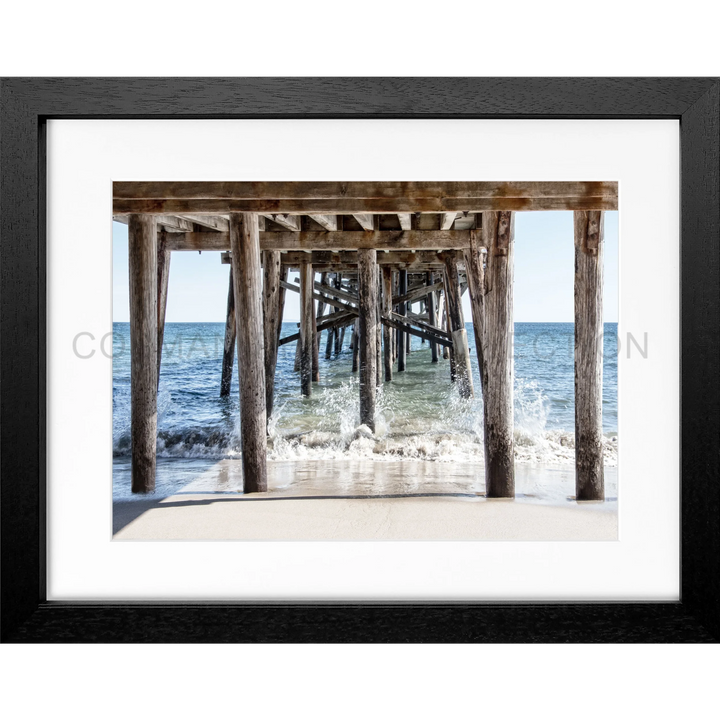 Poster Kalifornien ’Pier’ K85B - Schwarz 3cm / Motiv: