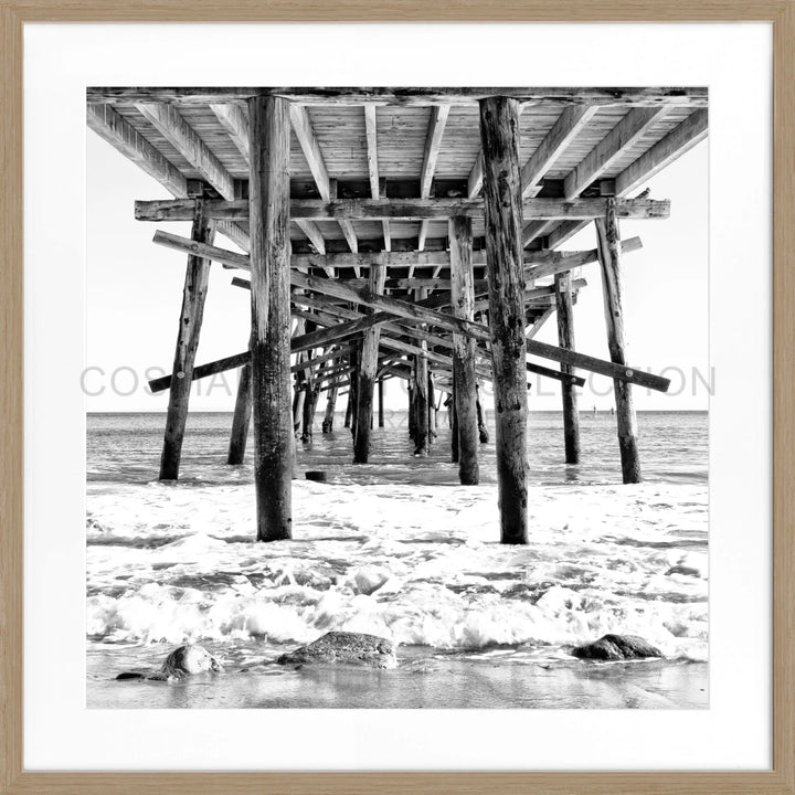 Poster Kalifornien ’Pier’ K85Q - Eiche Furnier 1.5cm