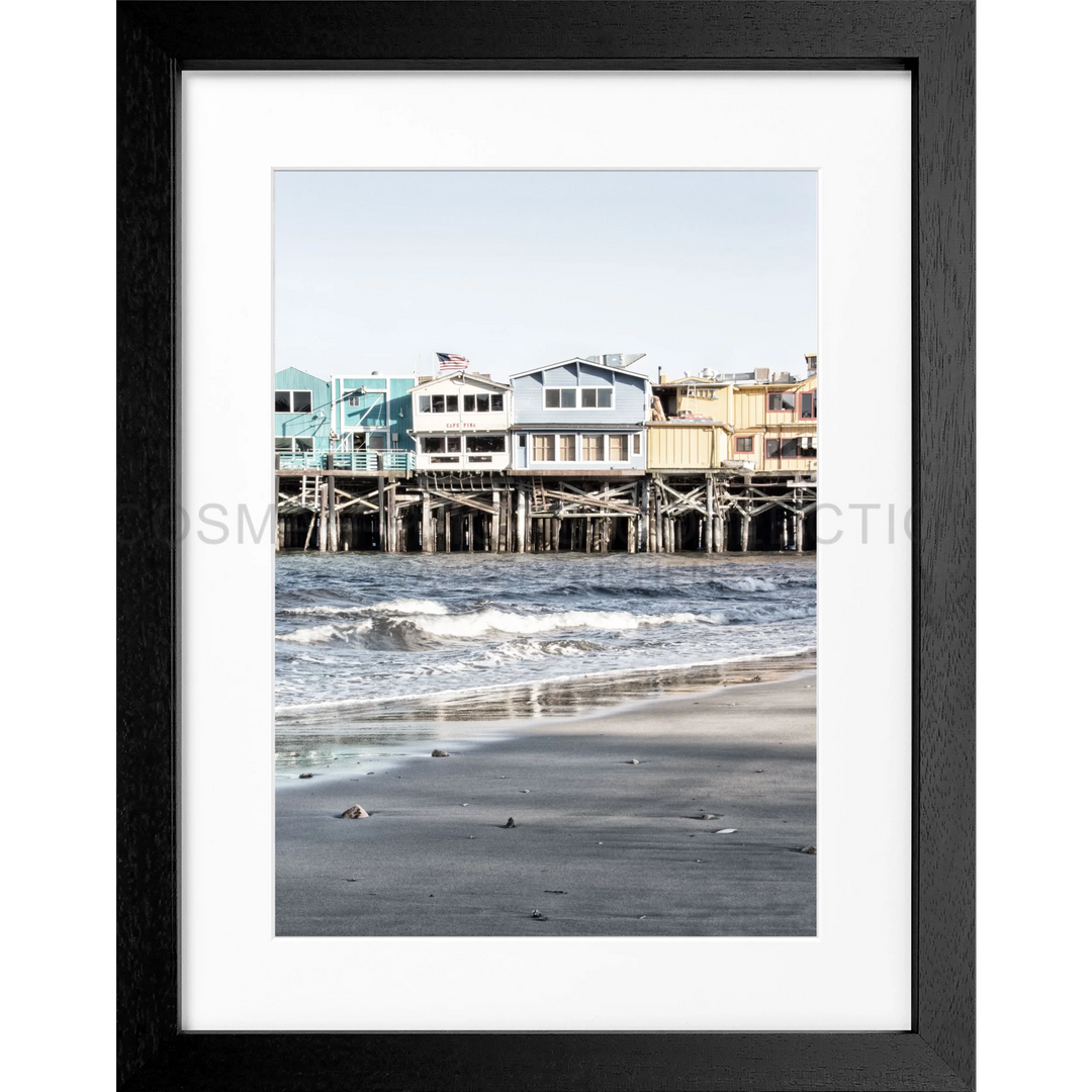 Poster Kalifornien ’Pier Monterey’ K01 - Schwarz 3cm