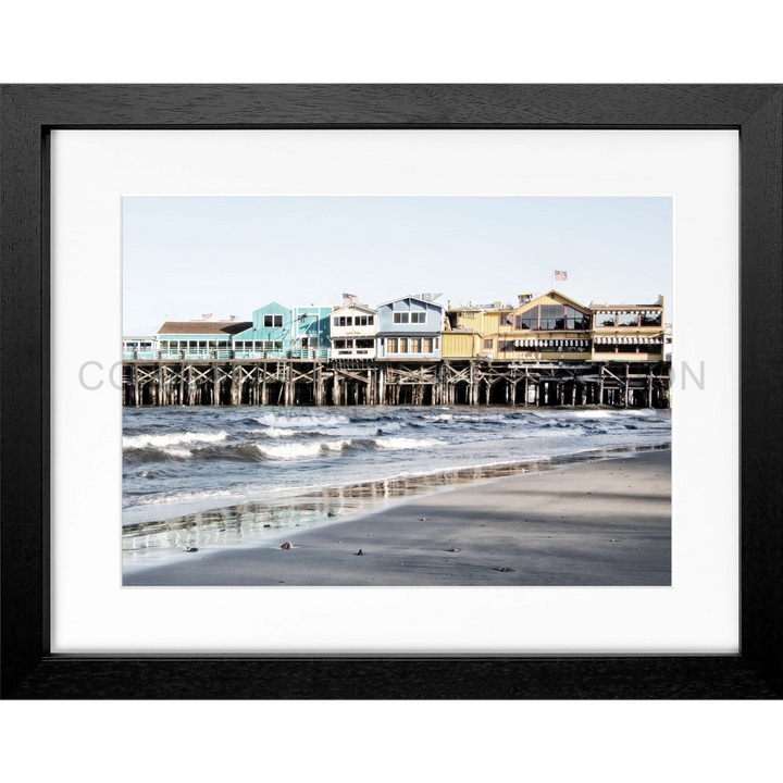 Poster Kalifornien ’Pier Monterey’ K02 - Schwarz 3cm