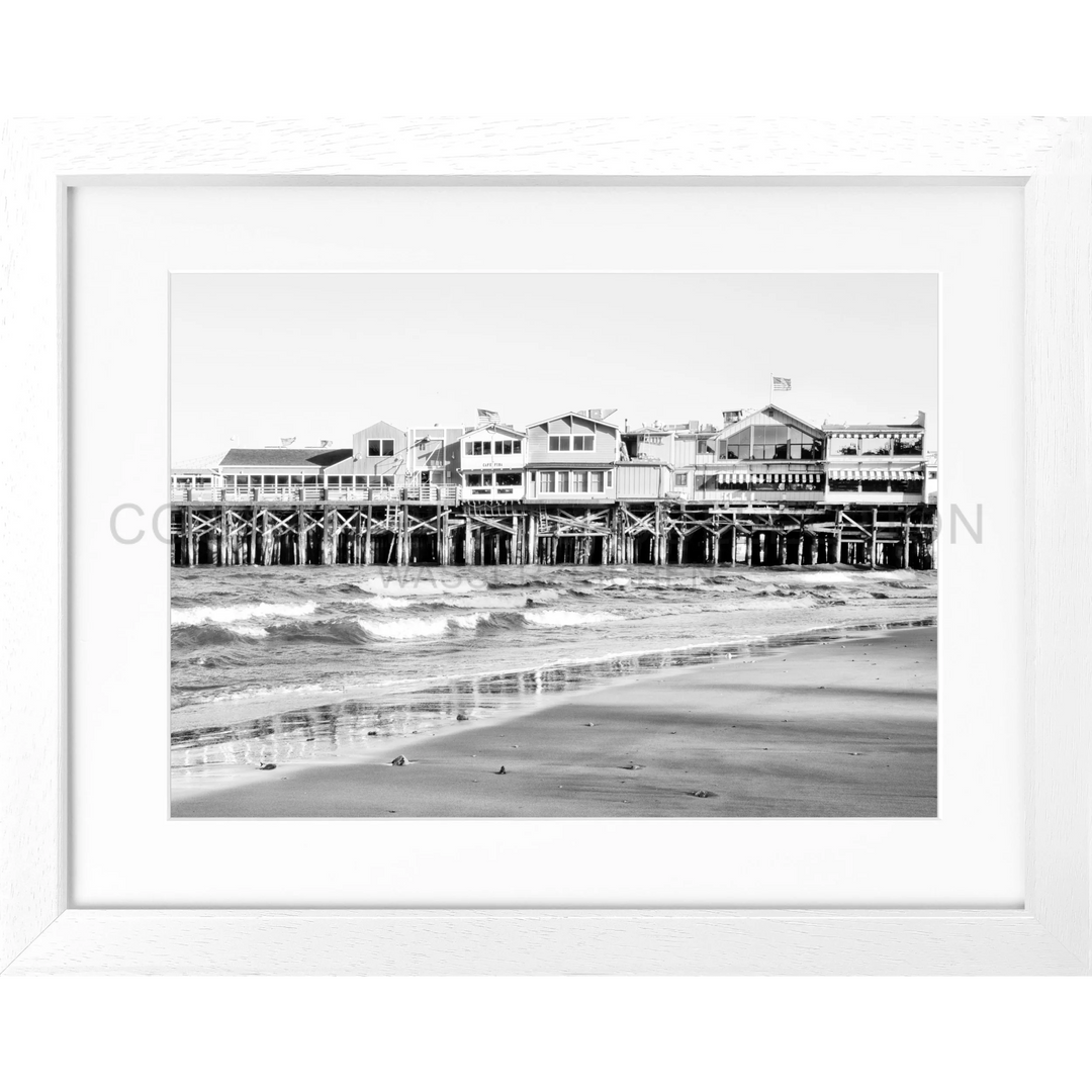 Poster Kalifornien ’Pier Monterey’ K02 - Weiss 3cm