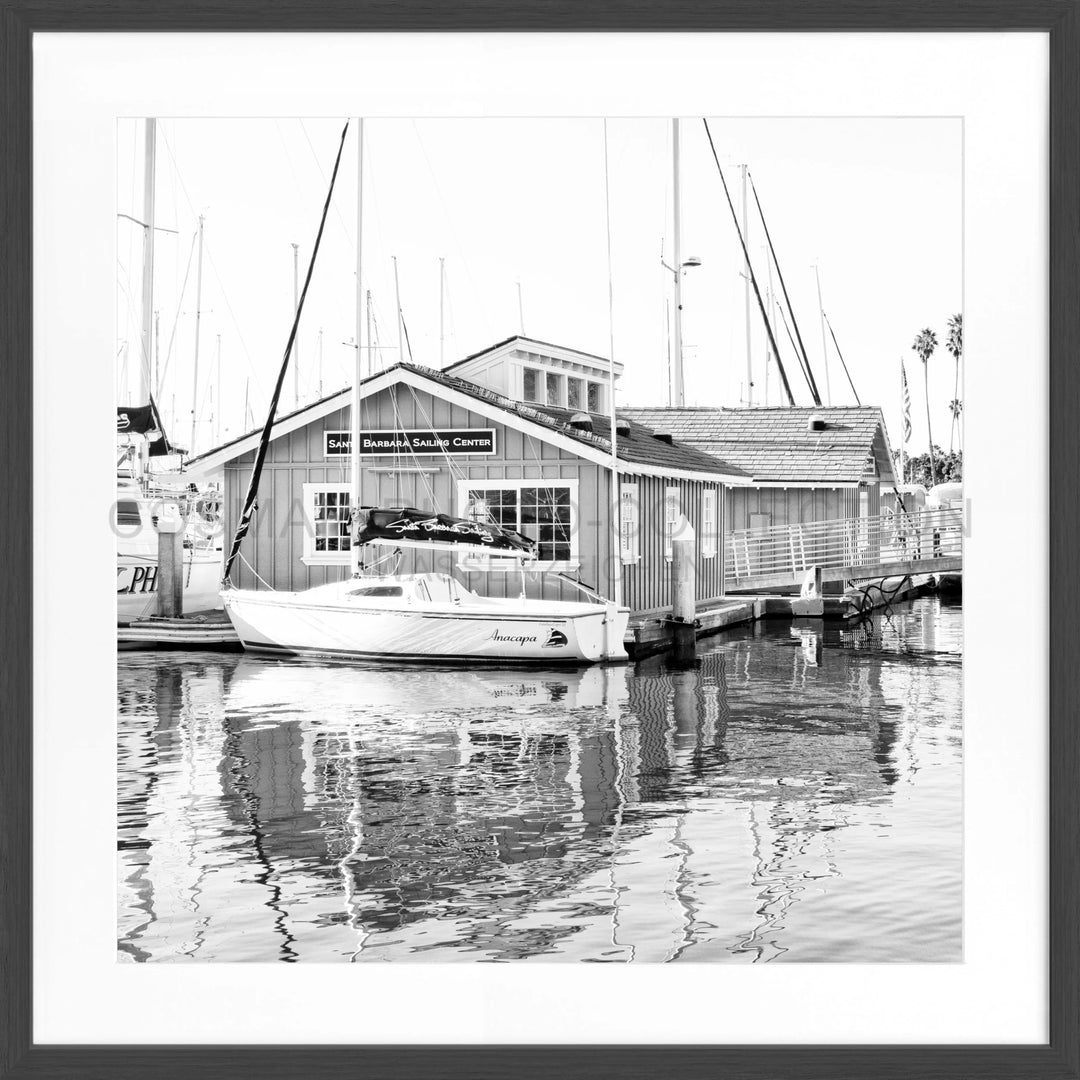 Poster Kalifornien Santa Barbara ’Boat House’ K24Q