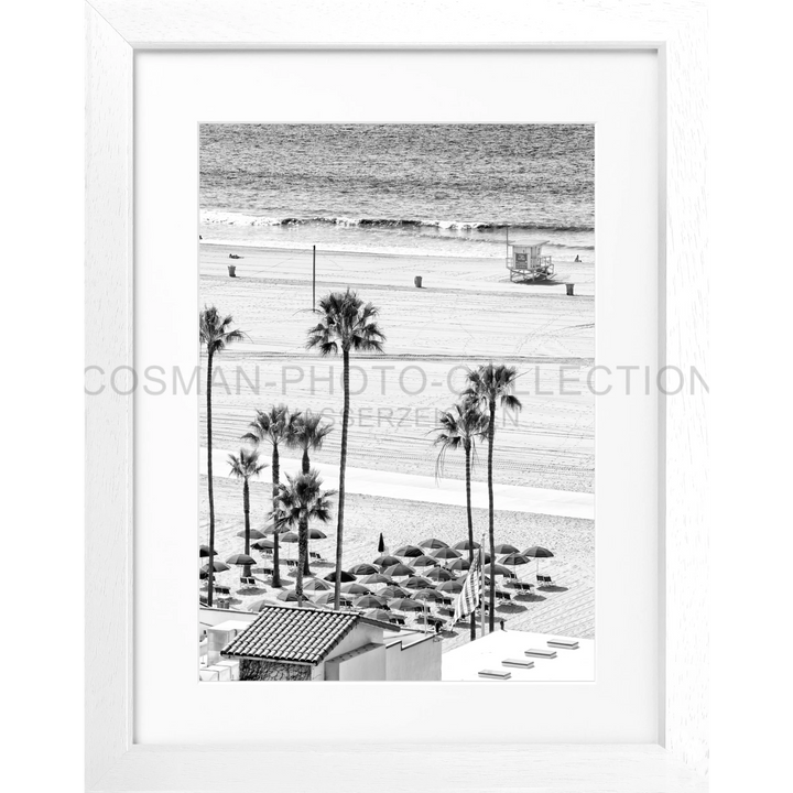 Poster Kalifornien Santa Monica ’Beach’ K134 - Weiss