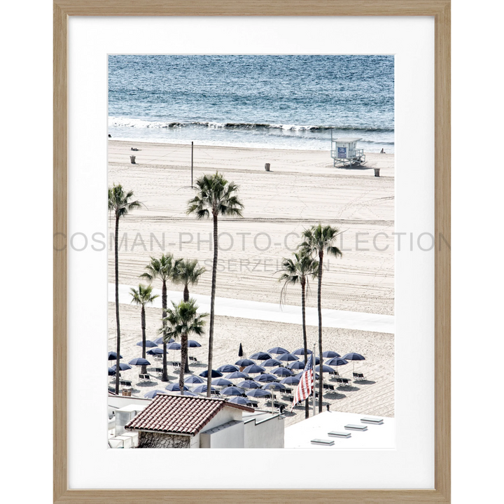 Poster Kalifornien Santa Monica ’Beach’ K134 - Eiche