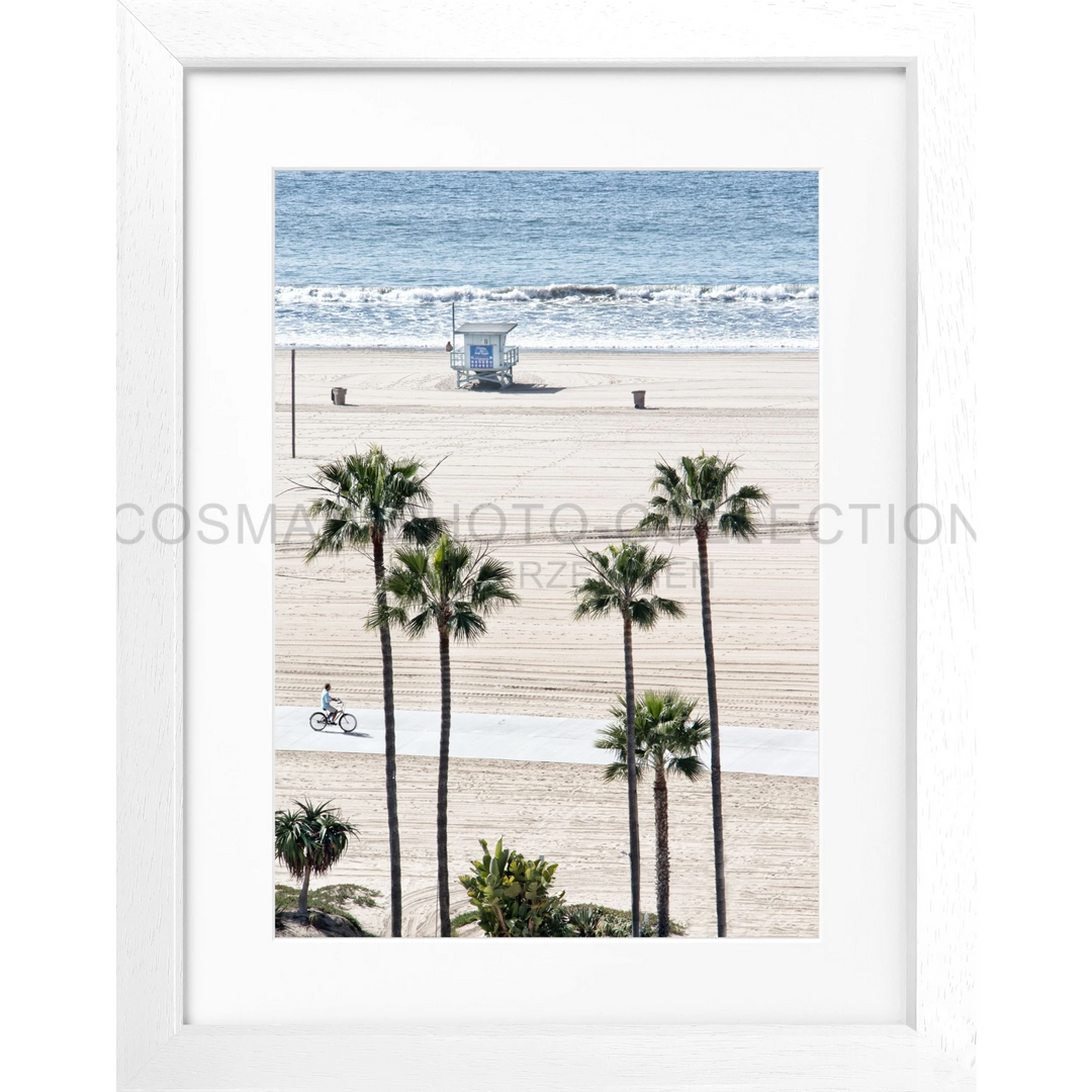 Poster Kalifornien Santa Monica ’Beach’ K135 - Weiss