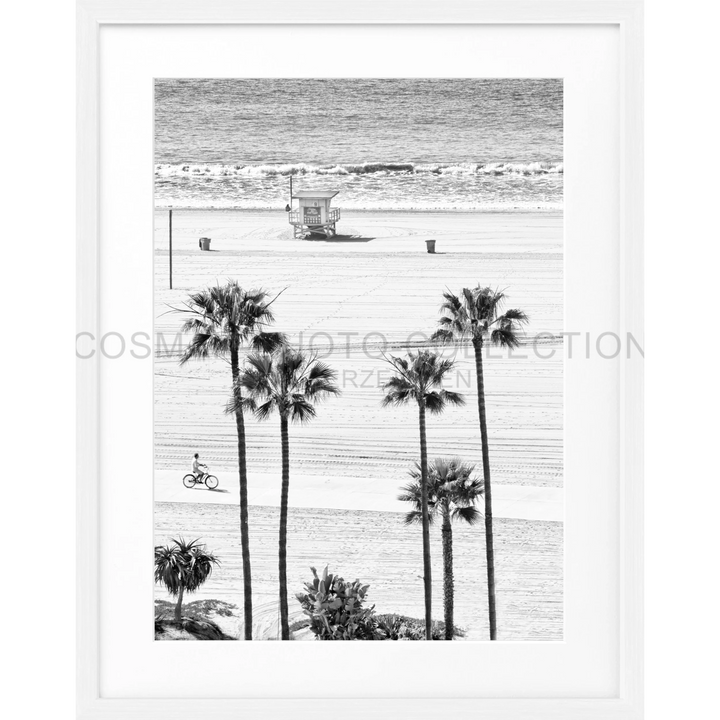 Poster Kalifornien Santa Monica ’Beach’ K135 - Weiss