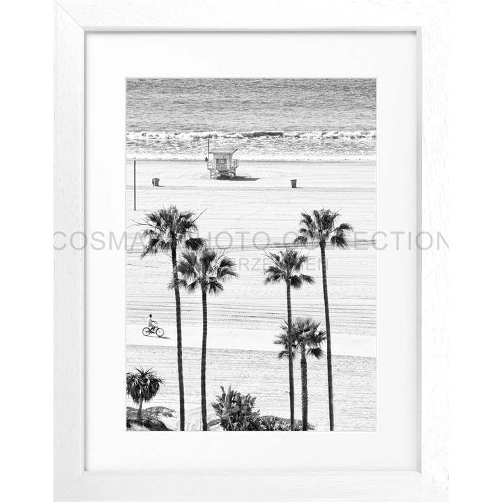 Poster Kalifornien Santa Monica ’Beach’ K135 - Weiss