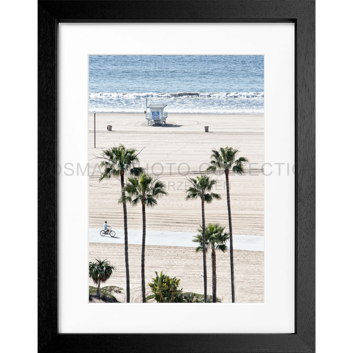 Poster Kalifornien Santa Monica ’Beach’ K135 - Schwarz