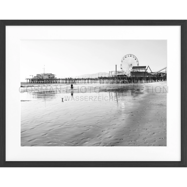 Poster Kalifornien Santa Monica ’Pier’ K132 - Schwarz