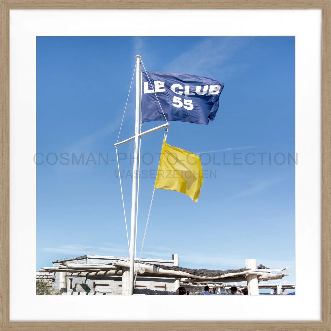 Poster ’Le Club 55’ Saint Tropez ST32Q - Eiche Furnier