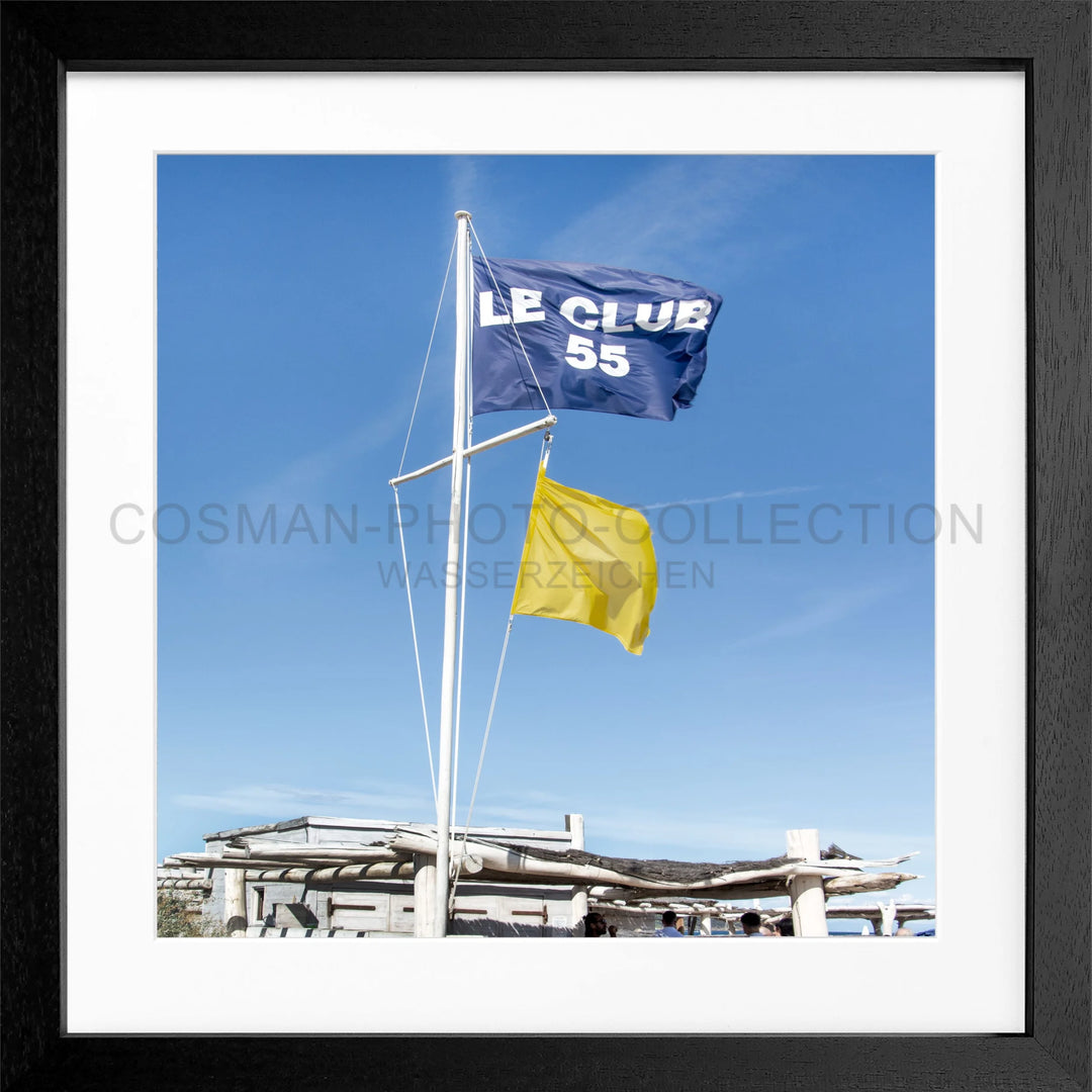 Poster ’Le Club 55’ Saint Tropez ST32Q - Schwarz 3cm