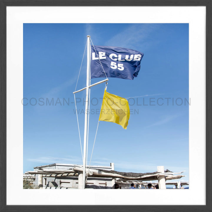 Poster ’Le Club 55’ Saint Tropez ST32Q - Schwarz matt